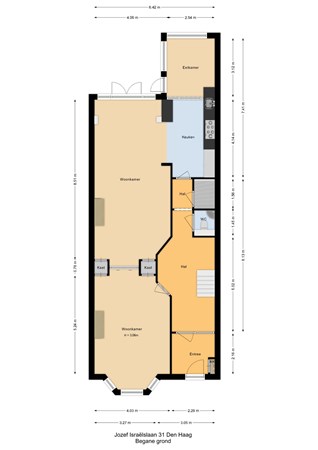 Floorplan - Jozef Israëlslaan 31, 2596 AM Den Haag